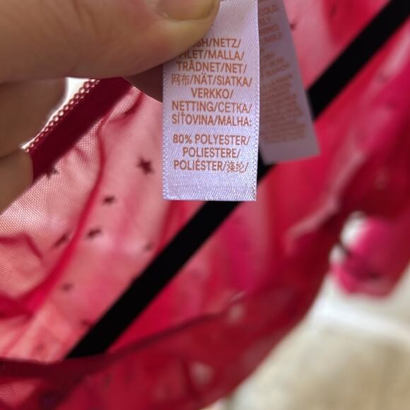 NEW Savage X Fenty PINK sheer star print crop top bra, 2X - Picture 9 of 11